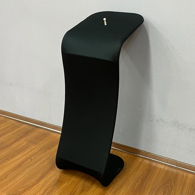 Customized Elastic Fabric Cover With Printed Logo Portable And Detachable Aluminum Alloy Ipad Arm Stand Tablet Kiosk Stand