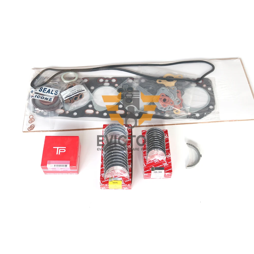 For Toyota 2H engine repair 2H Piston and piston ring set cylinder liner full cylinder head gasket crankshaft&con rod bearing
