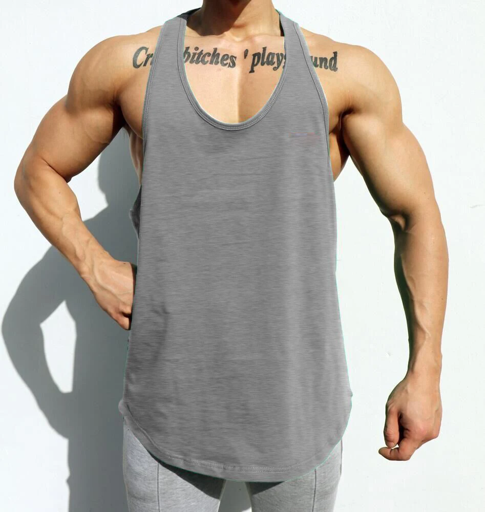 
Wholesale Custom Logo Size Color Mens Tank Tops Fitness Sportswear Outwork Sleeveless Singlet for Training 