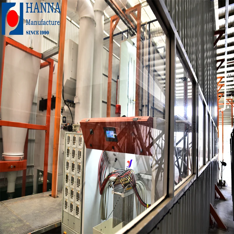 32 years manufacturer Automatic semi automatic powder coating line in China