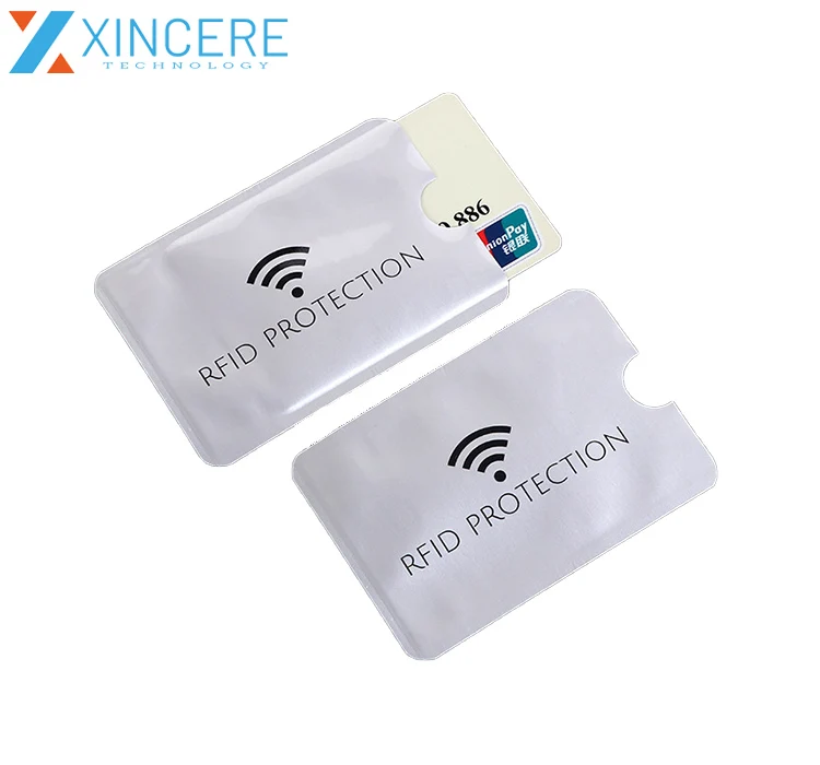 Security Protection RFID Blocker Credit Card Sleeve Holder Rfid Blocking Sleeve