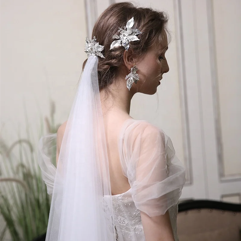 Большой с украшением в виде кристаллов Свадебные туфли со стразами заколки для волос Необычные декоративные свадебные аксессуары