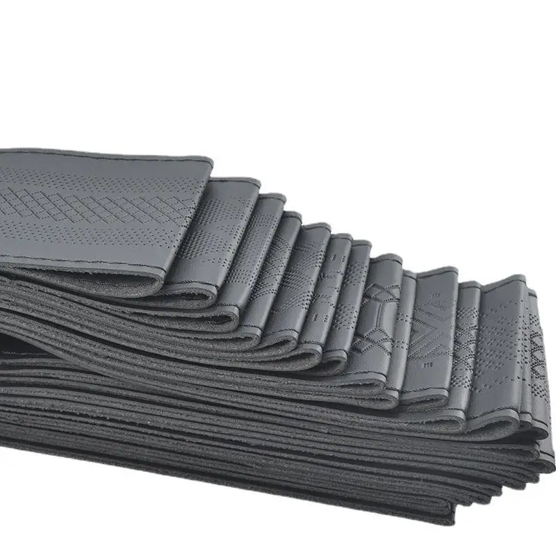 DIY anti slip hand sewn stitch universal microfiber leather car steering wheel cover with needle and threads