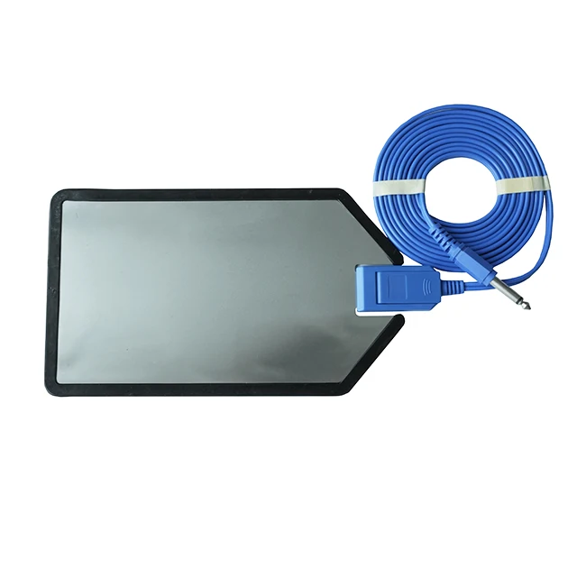 Металлическая электрохирургическая прокладка многоразовая диатермическая прокладка с кабелем