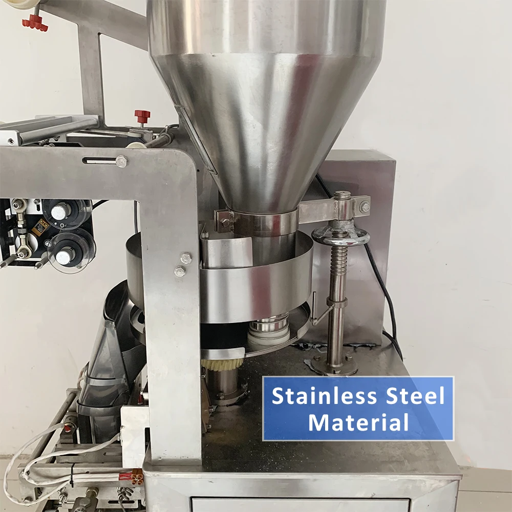 New 2022 Automatic double chamber triangle inner outer tea bag pouch packing machine for small business 5-year warranty