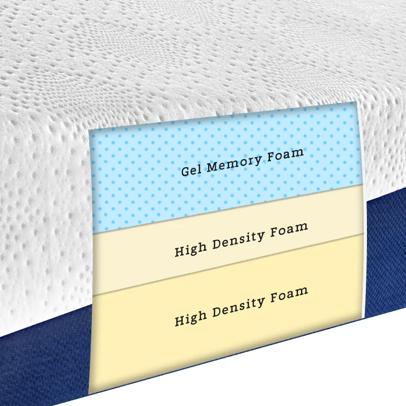 pressure relieving 12 inch HD top selling mattress topper Cold geling luxury fabric full size memory foam