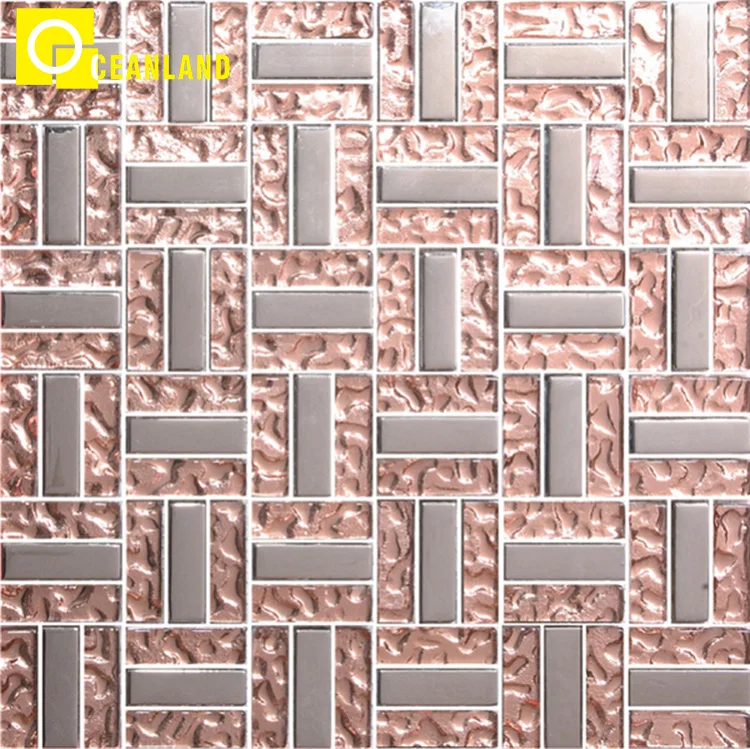 china cheap home waterproof wall 300x300 floor pink grey mosaic tiles