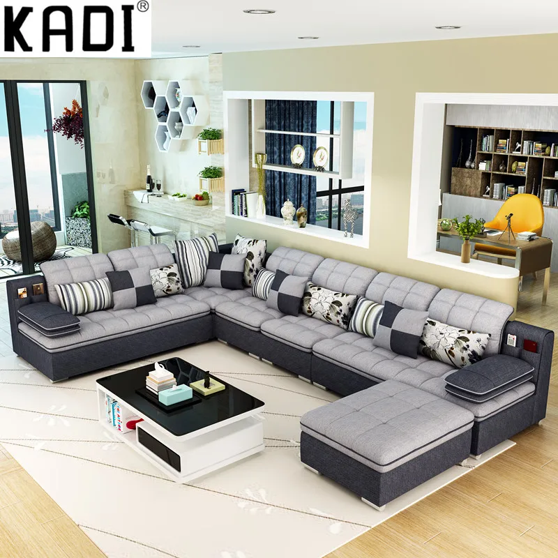 2019 новейший дизайн роскошный диван набор для большого дома гостиная