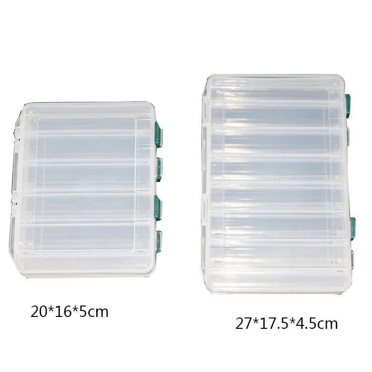 Оптовая продажа, недорогая портативная Водонепроницаемая коробка для рыболовных снастей двойного размера из полипропилена