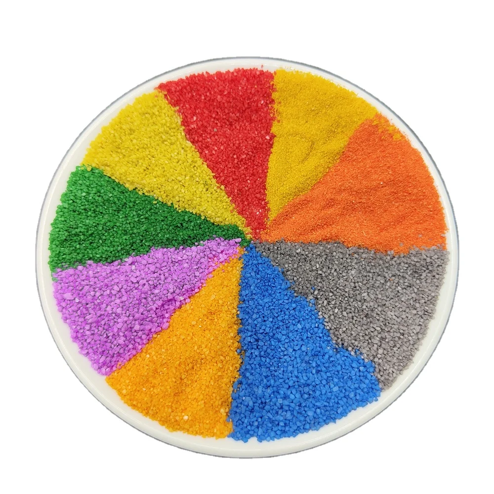 Dyed colored sandchildren art toy new diy colored sand paintingcolor sand paintingsand coloring