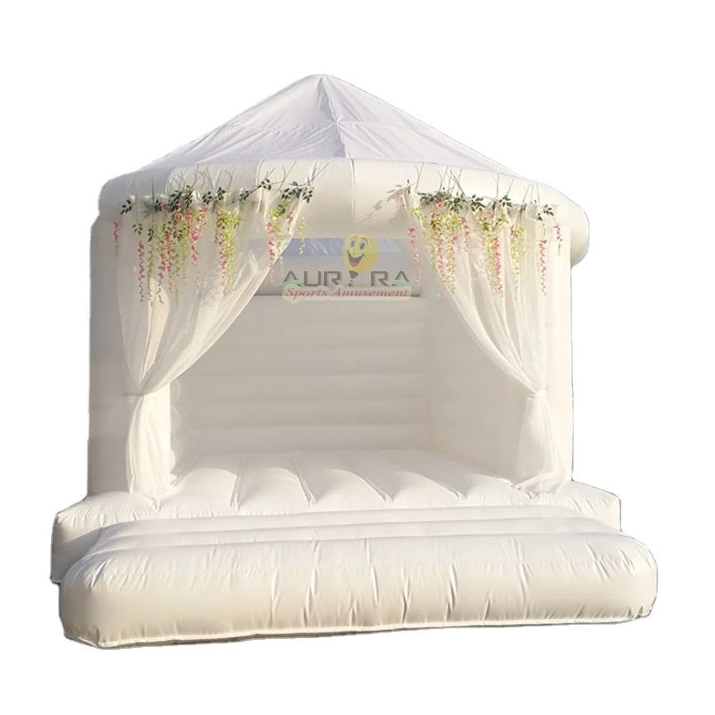 Белый надувной батут, надувной Свадебный батут, индивидуальный Свадебный батут, прыгающий домик