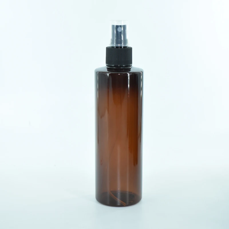 Cosmetic Bulked Recycling Flat shoulder PET 30ml 50ml 60ml 100ml 200ml Brown Empty Blacked Amber Plastic Oil Bottle for Hair Oil