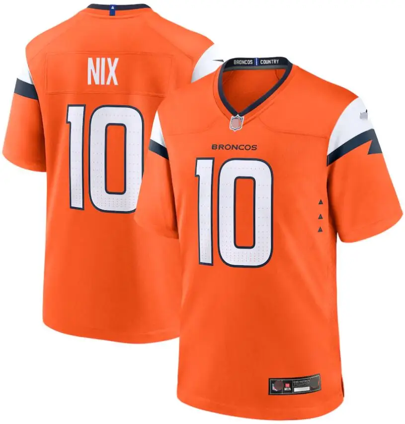 2024 New season designs American football jerseys Bo Nix Denver Broncos jerseys