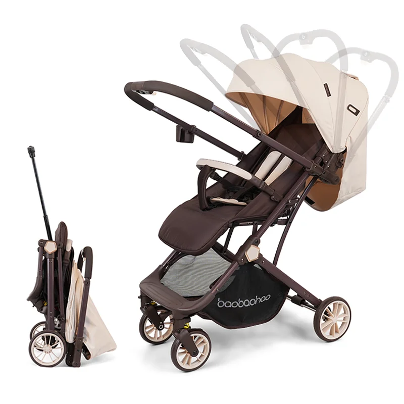 Two-way lightweight baby stroller Luxury Factory Wholesale Stroller OEM support reversible handle Compact WagonSystem