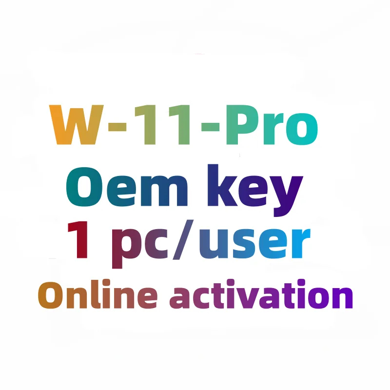 Timely delivery  pro oem Key  Digital license key 100%Global online activation  W-11-Professional pro key