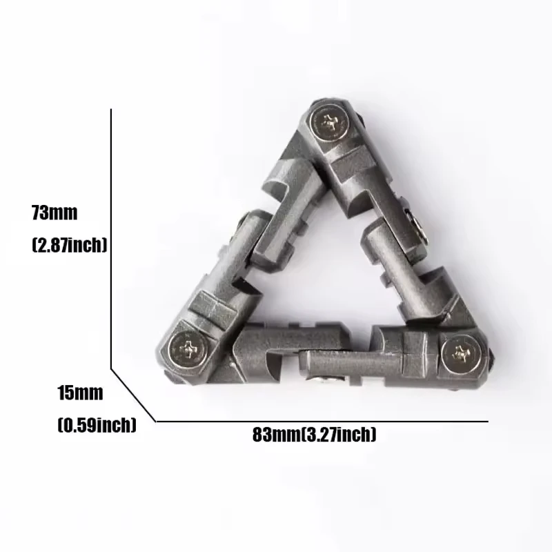 Triangular Fidget Roller Metal Fidget Toys Autism Sensory Toys Hand Spinner Anxiety Stress Relief Creative Toys