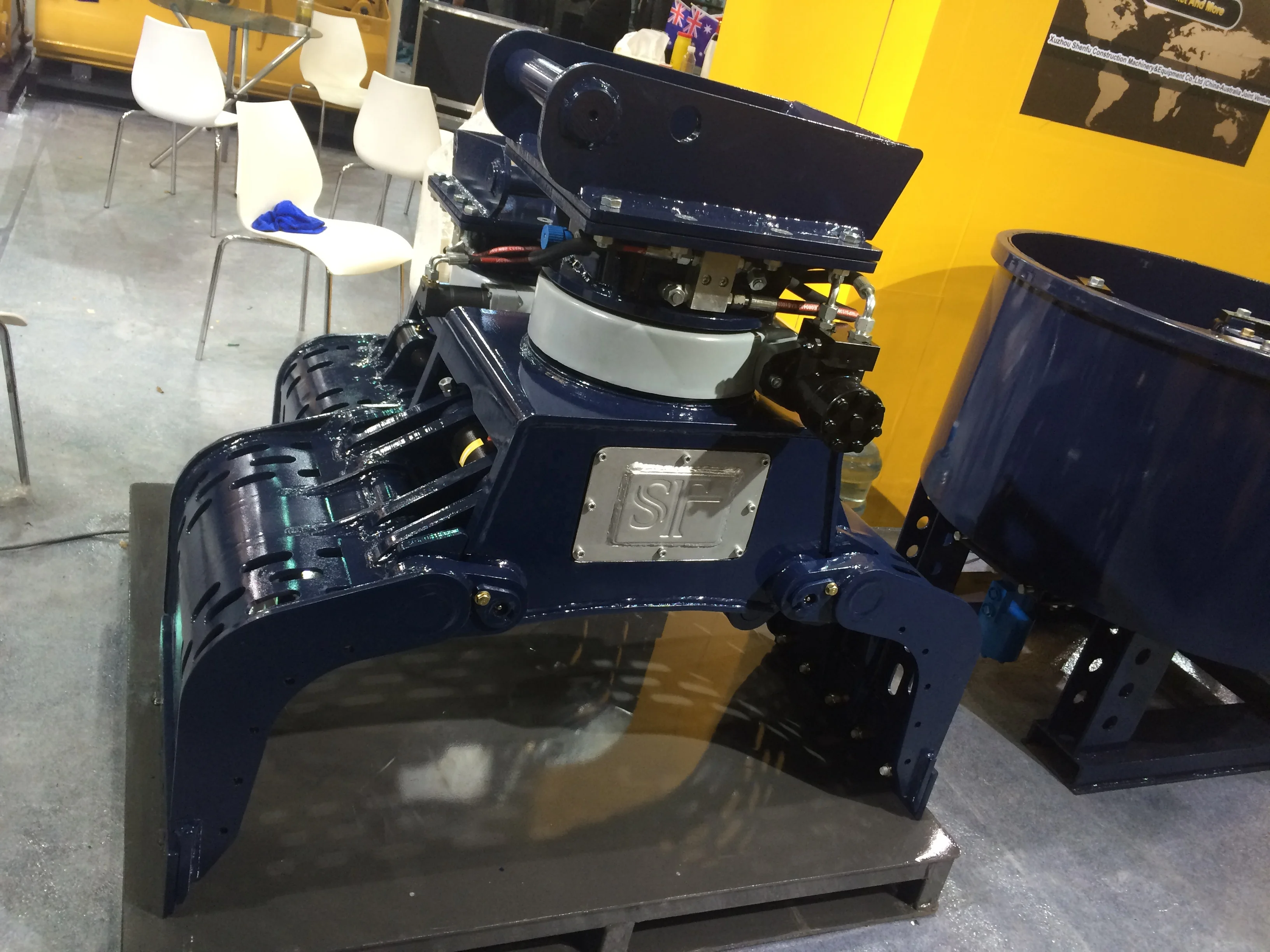 mini rotating demolition grapples for 1-3t excavator with MS01 mounting plate