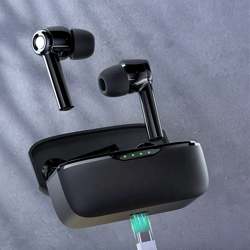 SOAIY store cheap price ergonomics blue tooth 5.1 Zero delay type c earphone wireless TWS earphone