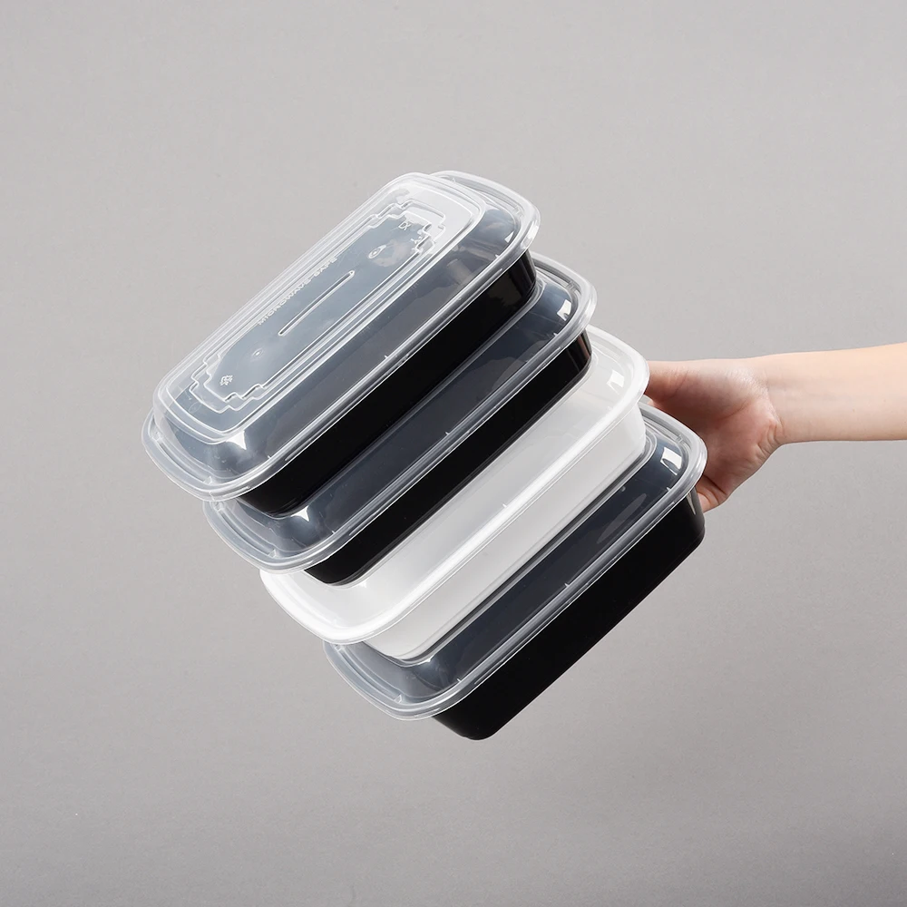 New Arrivals Food Grade Pp Rectangle Food Container Plastic Bento Reusable Lunch Box with lid