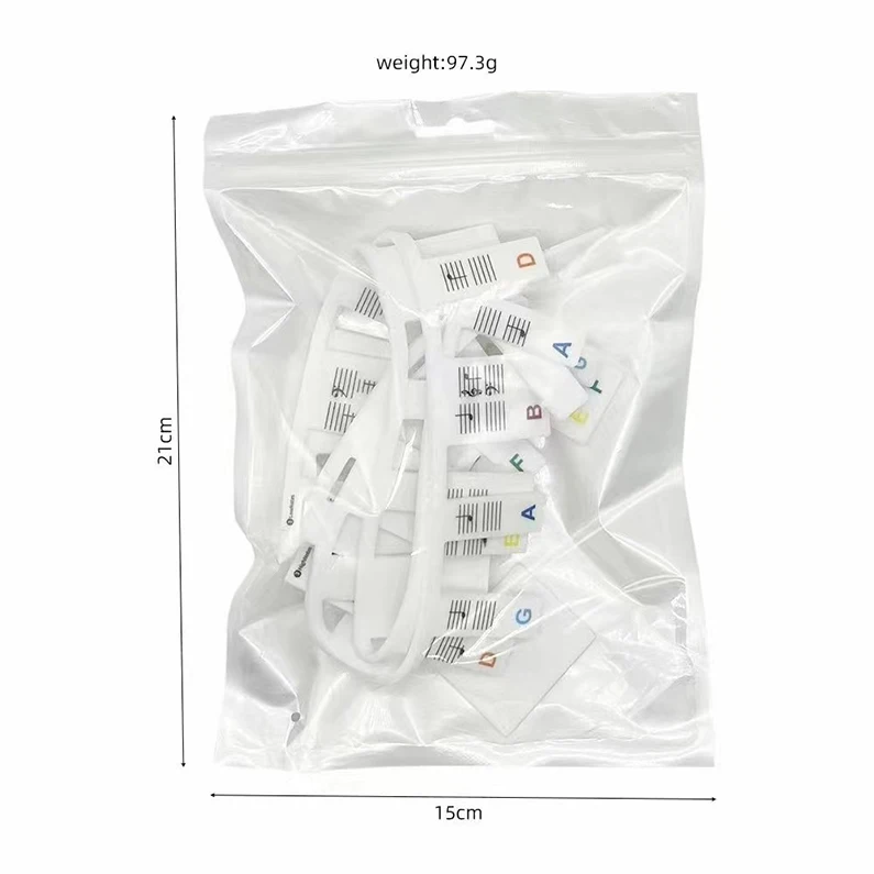High Quality Beginner Learning Piano 61 Keys 88 Keys Reusable Removable Silicone Piano Stickers