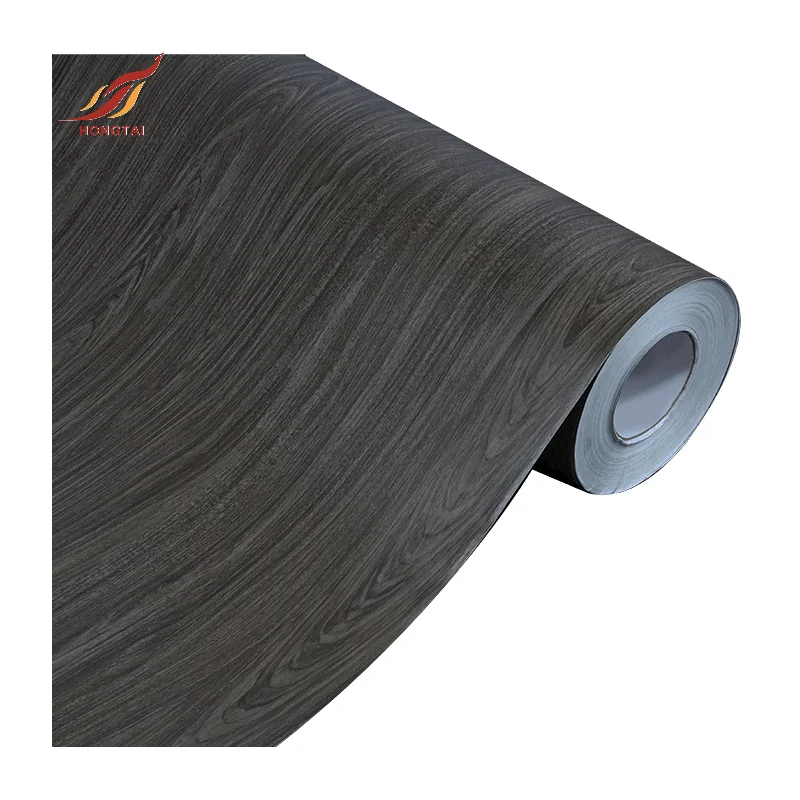 3D wood grain film for decorative laminated paper