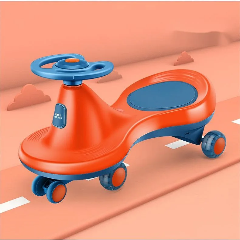 universal wheel twister 2-8 years old Children swing car with light