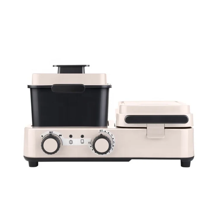 12 mins timer settling 5 in 1 digital multi-functional breakfast maker machine removable and replaceable sandwich machine