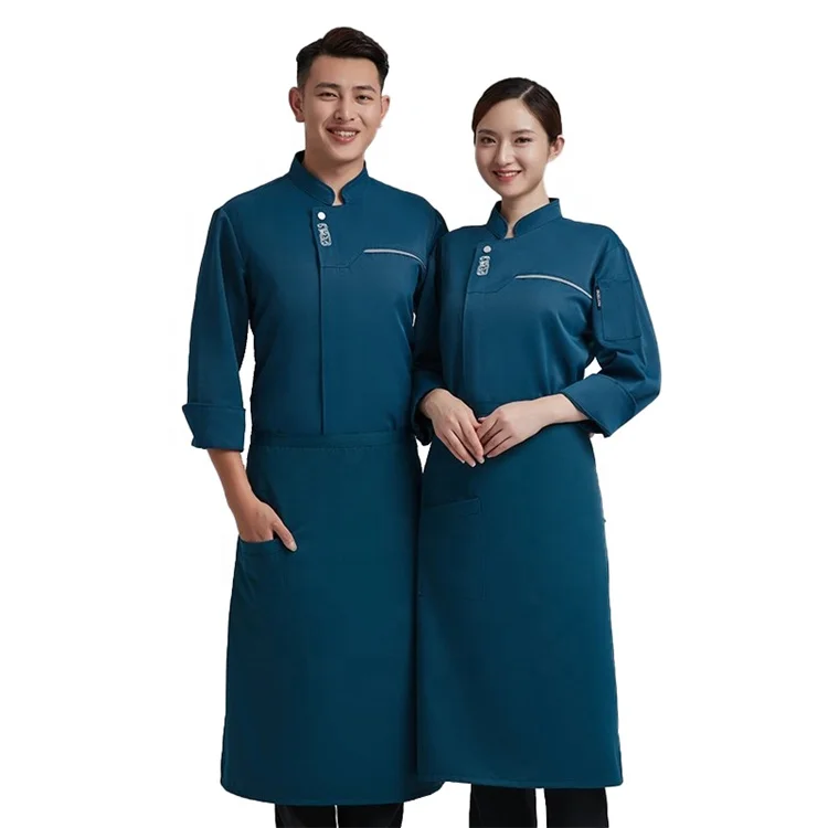 
High Quality Cheap Restaurant Kitchen Cookwear Chef Uniform Jacket Casual Chef Coats 