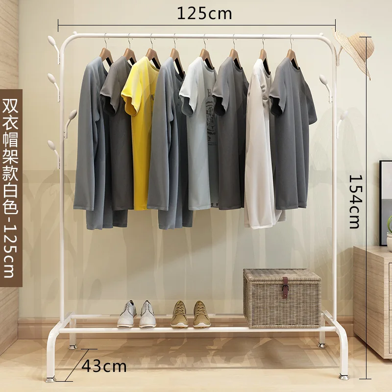 Portable coat hat racks Clothes Closet Wardrobe with Storage Organizer