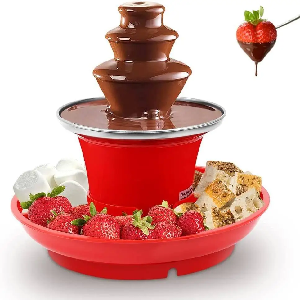 Chocolate Fountain Creative Design Melting Heating Fondue for Party Christmas