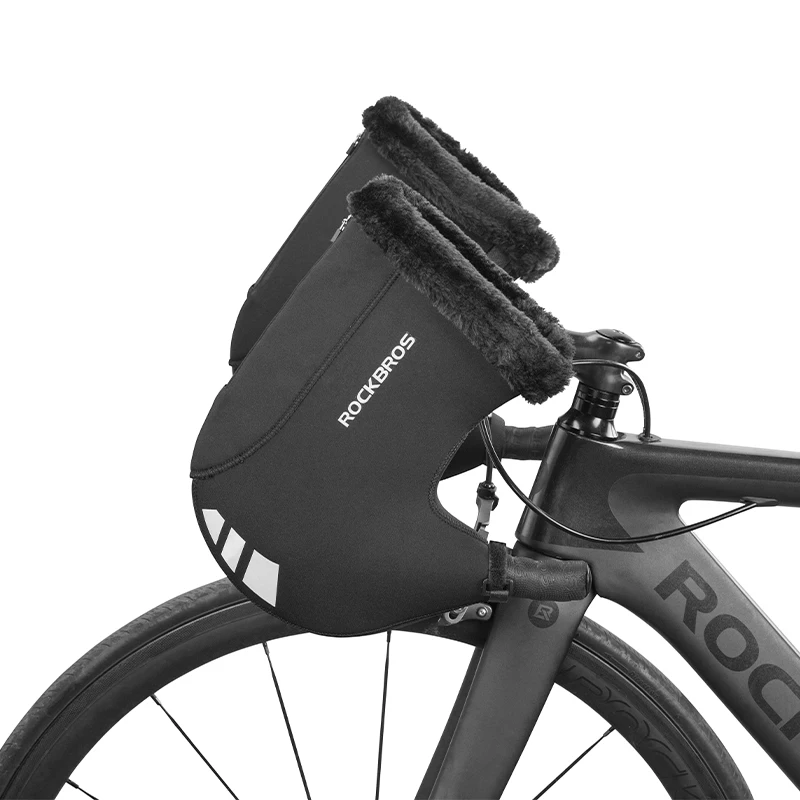 Winter Keep Warm Windproof Bicycle Motorcycle Handlebar Gloves Unisex Cycling Mittens