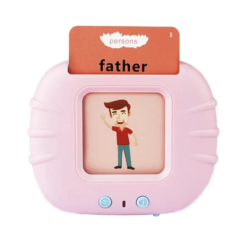 Custom High Quality Best Selling English- Arabic Kids Flashcard Reader 224 Words or 510 words With Cat or Bear shape for kid.