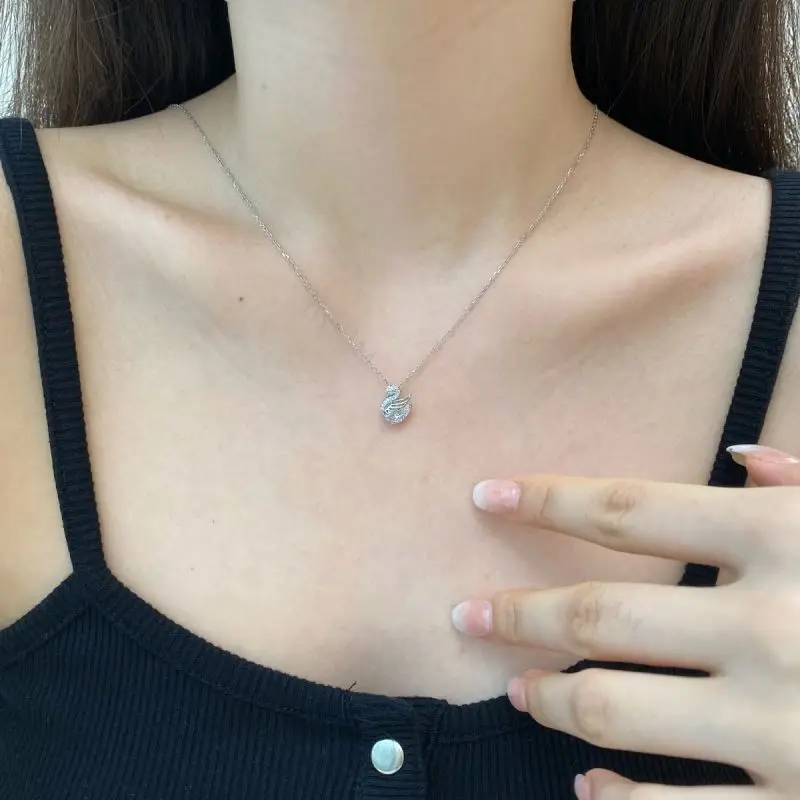 A700033 Yiwu Huilin Jewelry crystal heart Big Middle Little Lil Baby sis Soul sisters Mum Dad Family member necklace sets
