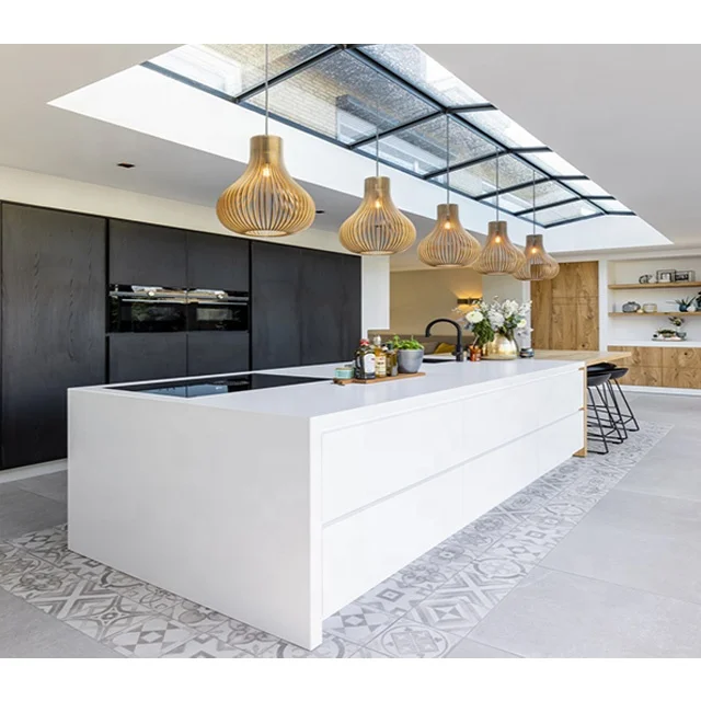 VAPSINT customized 3D high quality wholesale pvc design modern kitchen cabinet