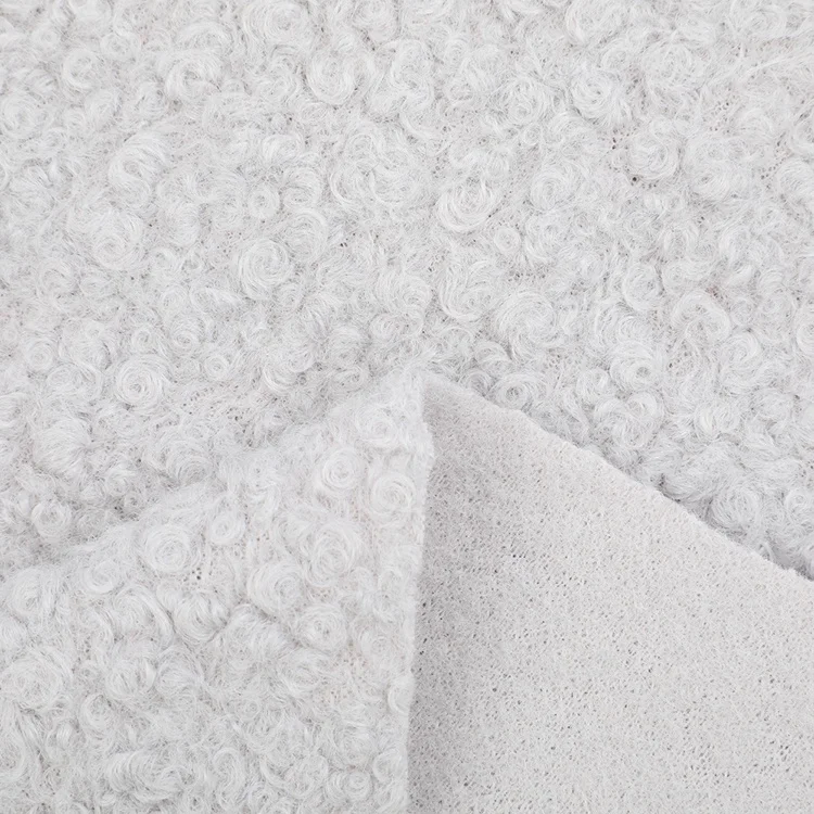 100% polyester suede bonded wool faux fur sherpa fleece fabric for winter overcoat