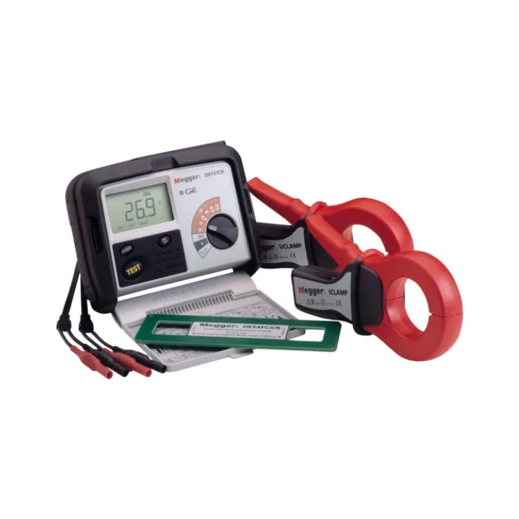 Megger DET4 series DET4TD2 measures earth/ground resistance soil resistivity 2/3 /4 Terminal Basic Lead /Spike Kit/ Adaptors