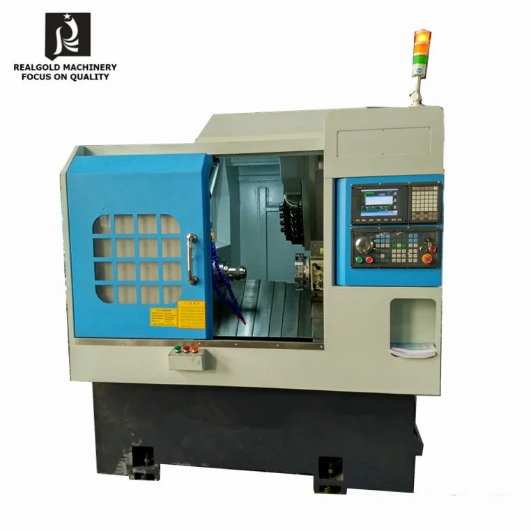 cnc slant bed CK46D-8 cnc lathe with drive tool
