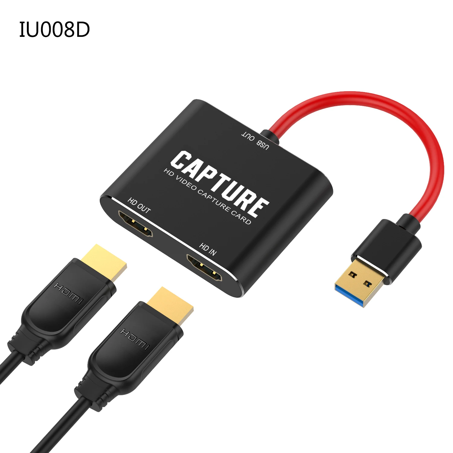 HDM I to USB A  and HDM I Live Capture Game Capture Video Capture Card for Live Streaming Video Recording Field Education