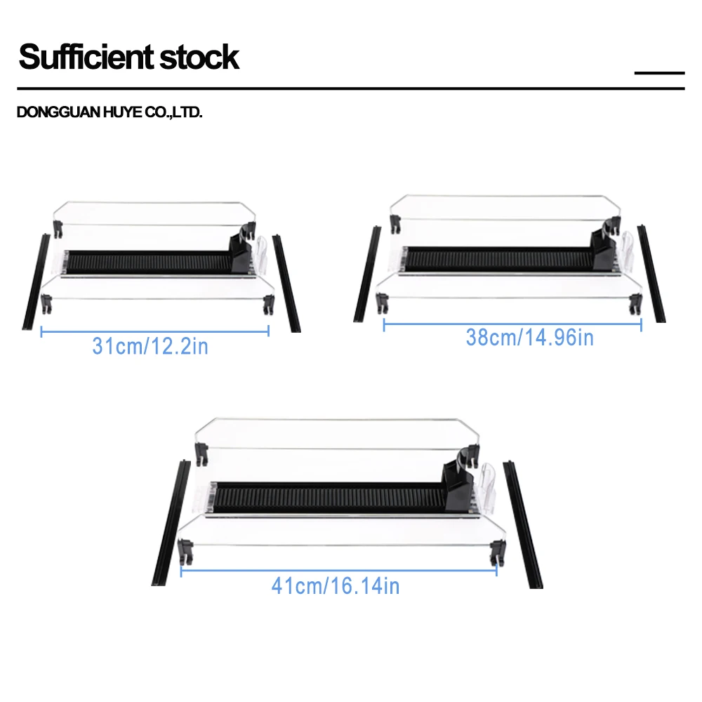 Wholesale Custom Supermarket Display Rack Plastic Flex Bottle Can Roller Shelves drink organizer for fridge