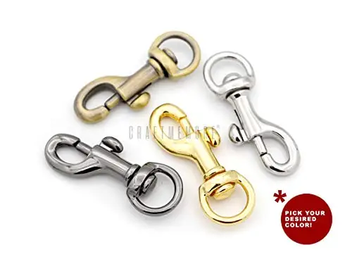 Hot Selling Swivel Snap Hook Round Eye Slide Bolt Lobster Clasp for Purse Keychains Accessories