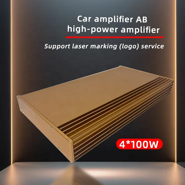 New model car amplifier 4 channel class AB 100W*4 RMS big power 12V audio amplifier for car