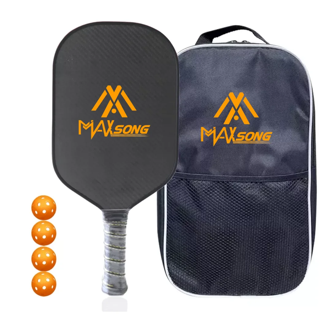Wholesale Custom Usapa Approved T300 T700 Raw Graphite Edge Guard Pickleball Paddle Set Raw Carbon Fiber 16mm Thermoformed