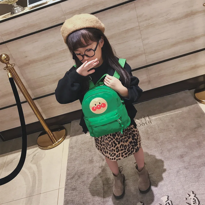 Primary School Bag Kindergarten Baby Anti-Lost Bag Candy Canvas Bag Children Small Backpack