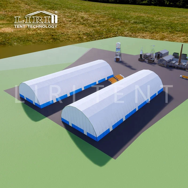 Waterproof and Dust Proof Circular Arched Coal Storage Warehouse Tent for Sale