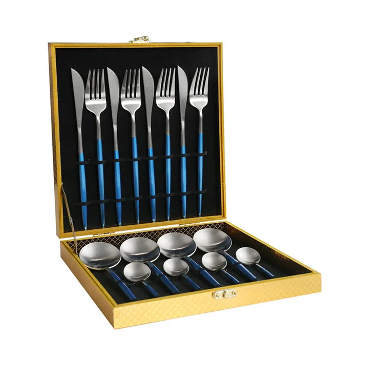 
Bulk 24 piece Titanium dinnerware Stainless Steel Golden Flatware cutipol Pink Gold Plated cutlery Set for Service 6 