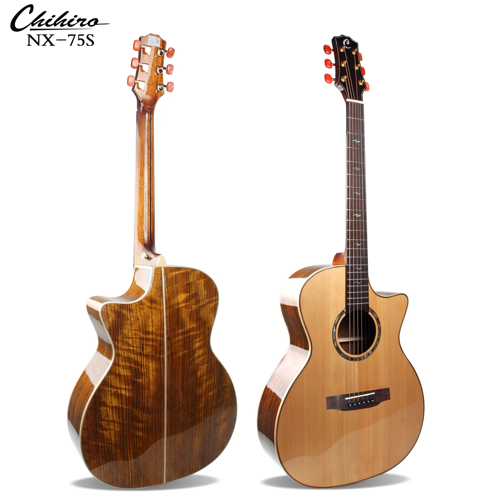 China Alibaba Top Selling Solid Top Acoustic Guitar 41 Inch Walnut Wood