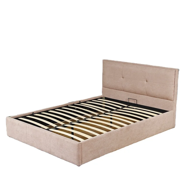 Free Sample India Designs Double Box Bed With Drawers