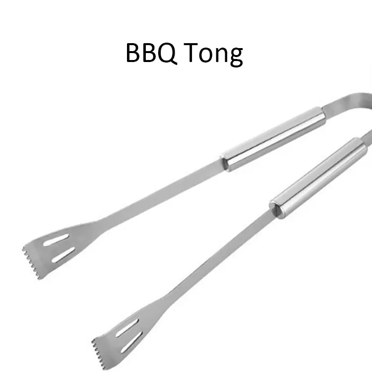 China Supplier Outside Kitchen Cooking Utensils Barbecue Grilling Accessories 13 Pieces Stainless Steel BBQ Set with Cloth Bag