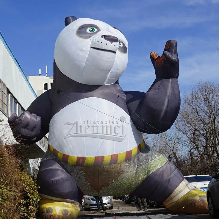 Outdoor giant inflatable panda for event decoration
