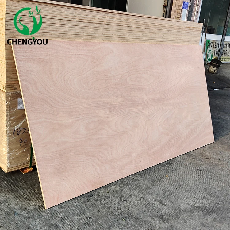 Commercial 9mm plywood  peach blossom core Cheap plywood plywood construction building material